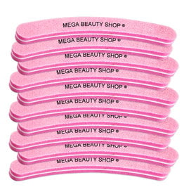 Mega Beauty Shop® Nail buffer Krom  (10stuk) Roze