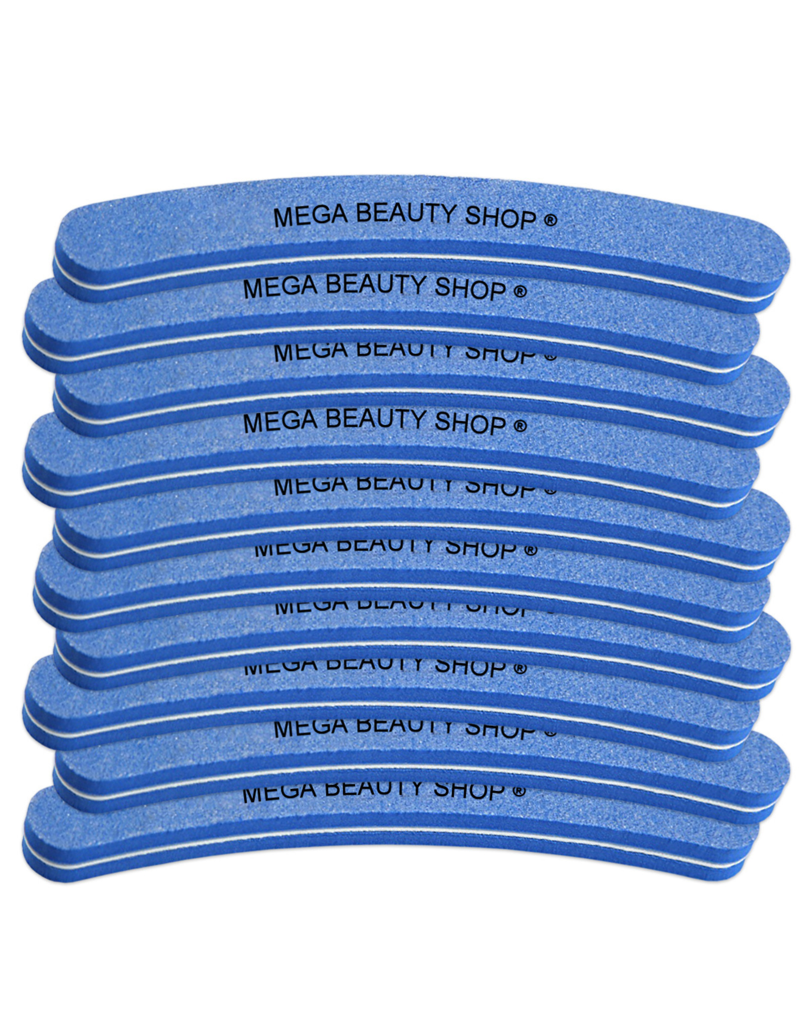 Mega Beauty Shop® Nail buffer Krom  (10stuk) Blauw