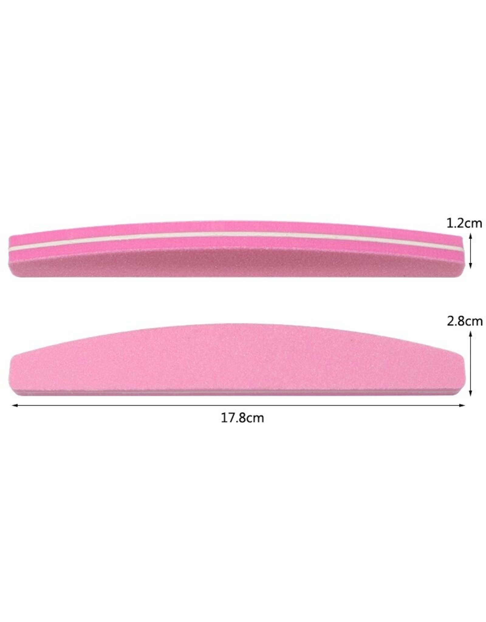 Mega Beauty Shop® Nail buffer  Trapeze (1stuk) Pink