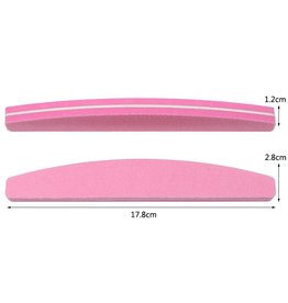 Mega Beauty Shop® Nail buffer  Trapeze (1stuk) Pink