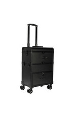 Mega Beauty Shop® Trolley Medium groot Zwart met opbergvakken