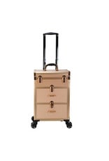 Mega Beauty Shop® Trolley Medium groot Gold  met opbergvakken