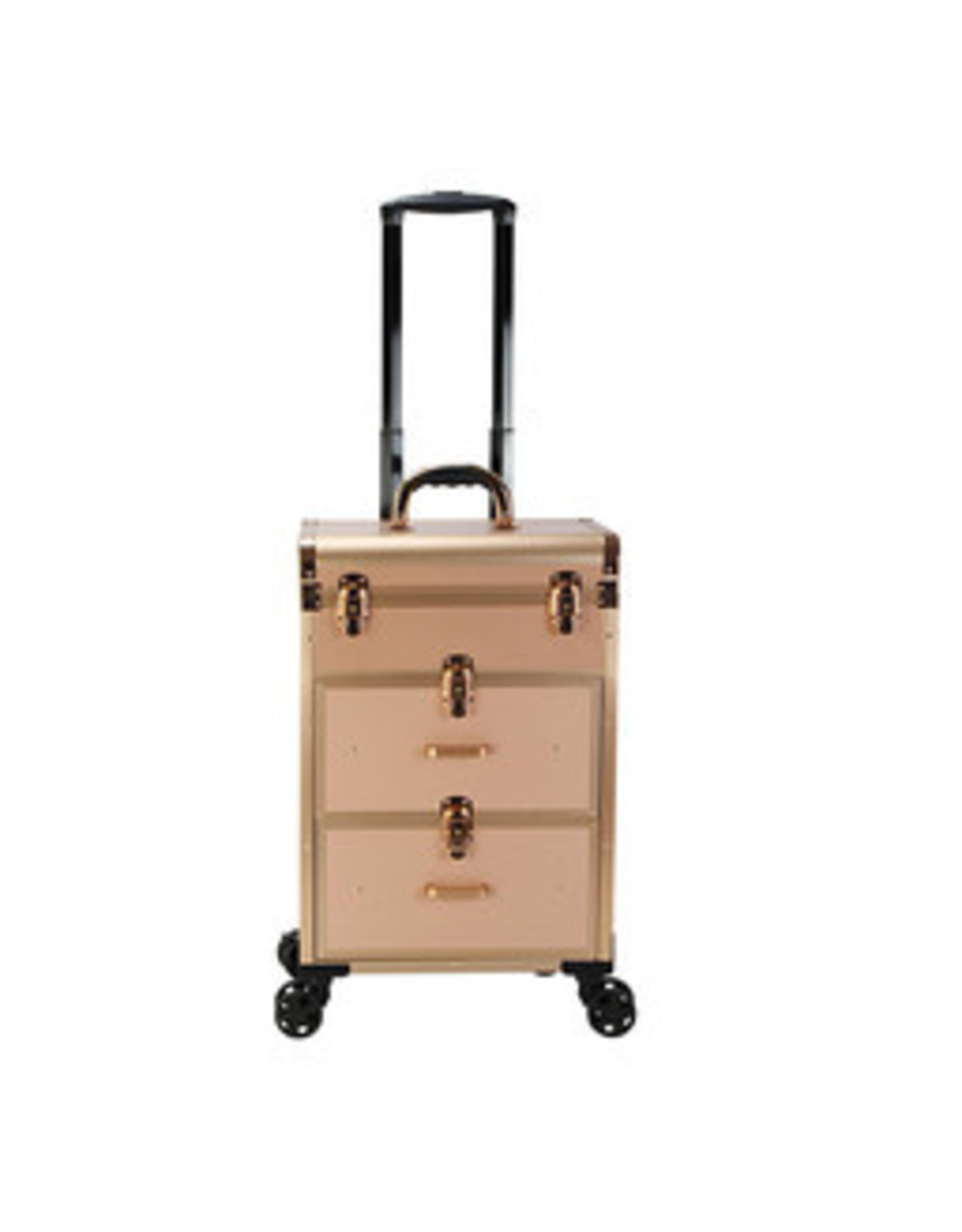 Mega Beauty Shop® Trolley Medium groot Gold  met opbergvakken