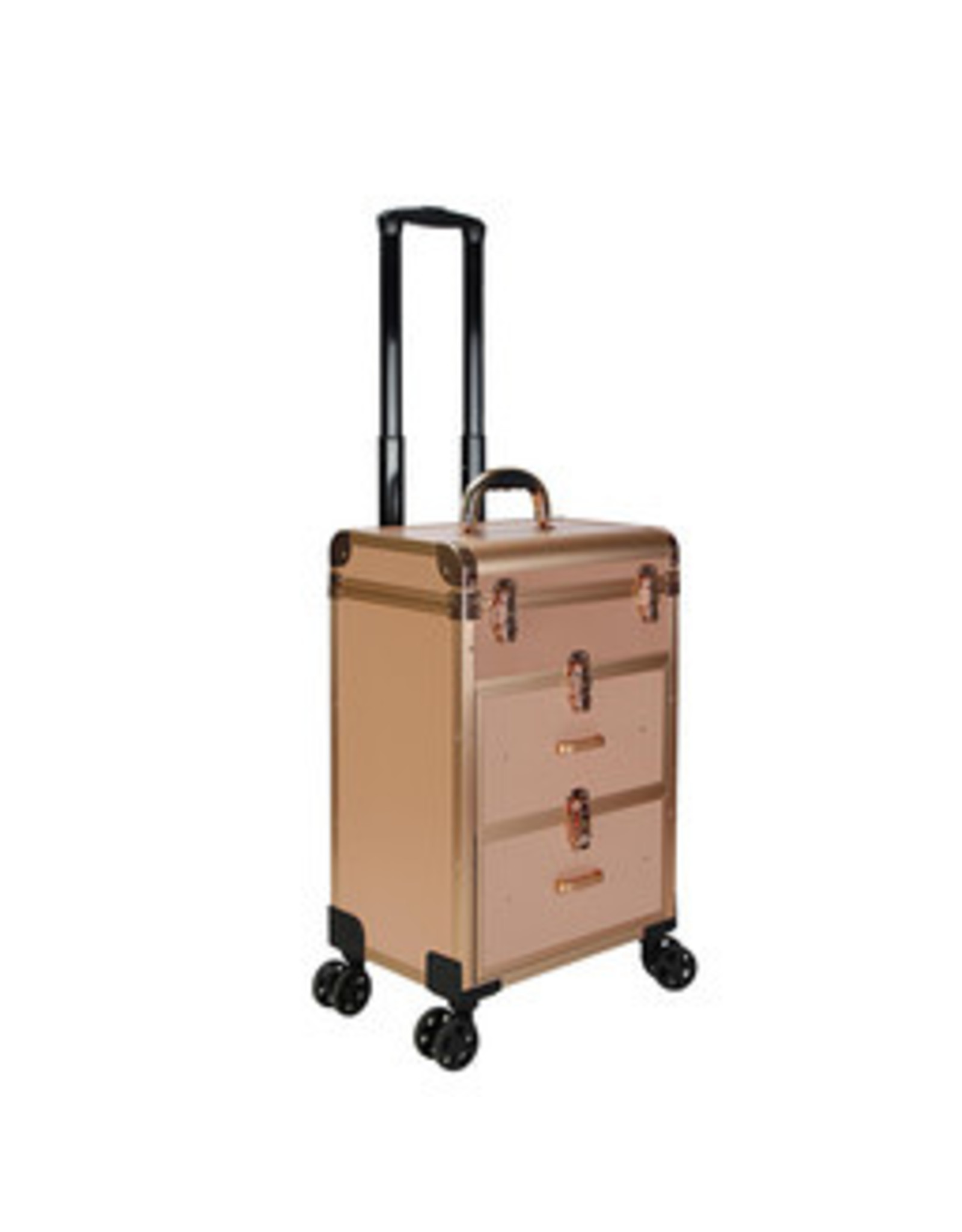 Mega Beauty Shop® Trolley Medium groot Gold  met opbergvakken