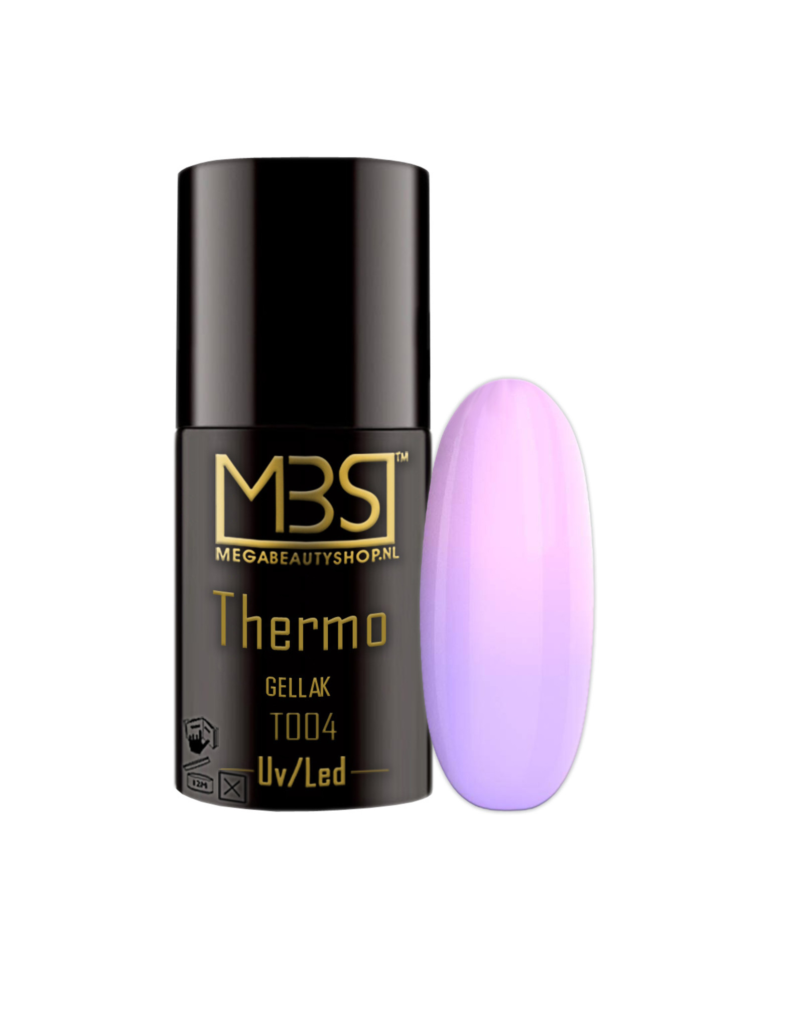 Mega Beauty Shop® Thermo gellak set met 3 kleuren + Base&Finish 2in1