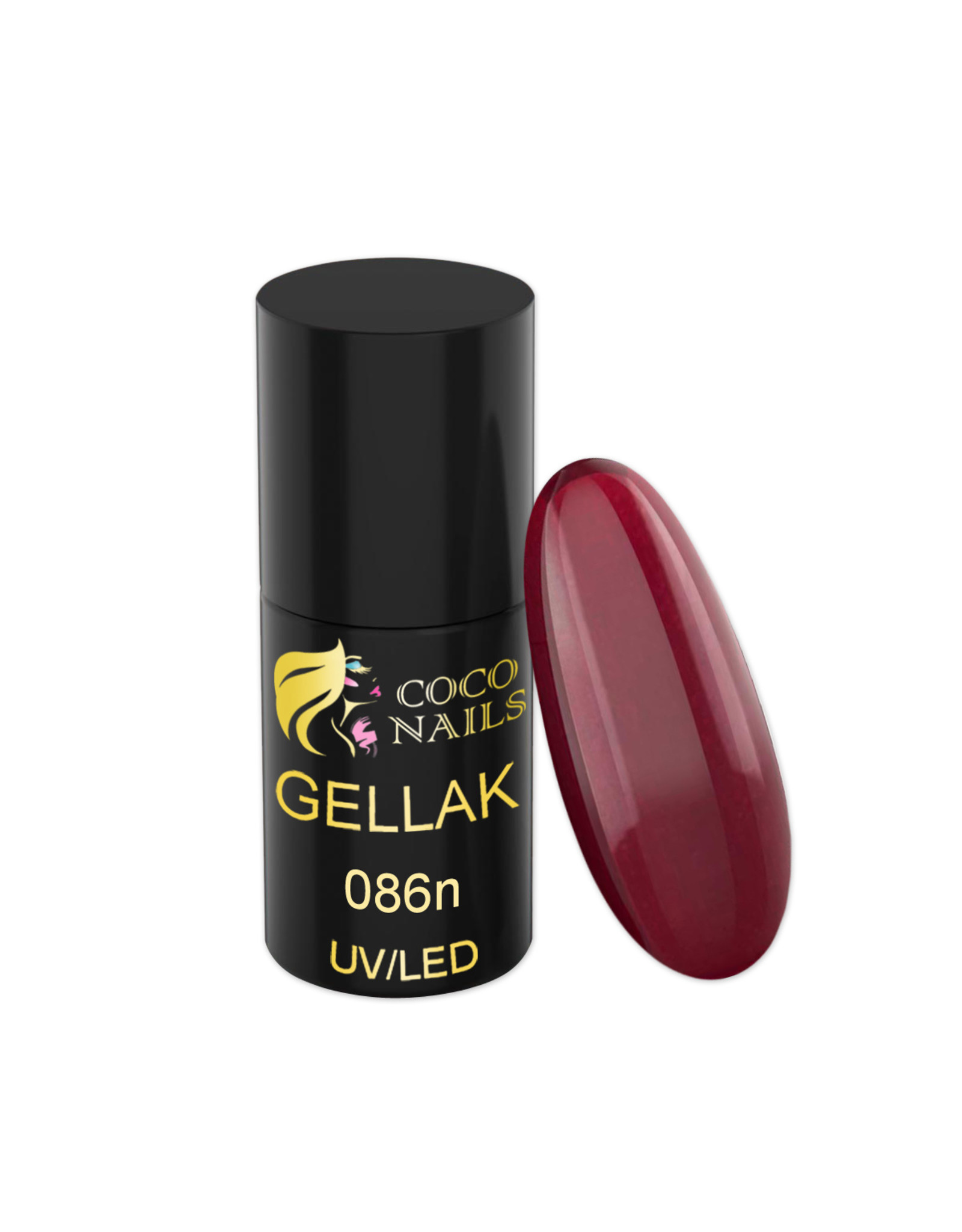 Coconails Gellak 5ml. Parelmoer bordeauxrood  (nr.86)