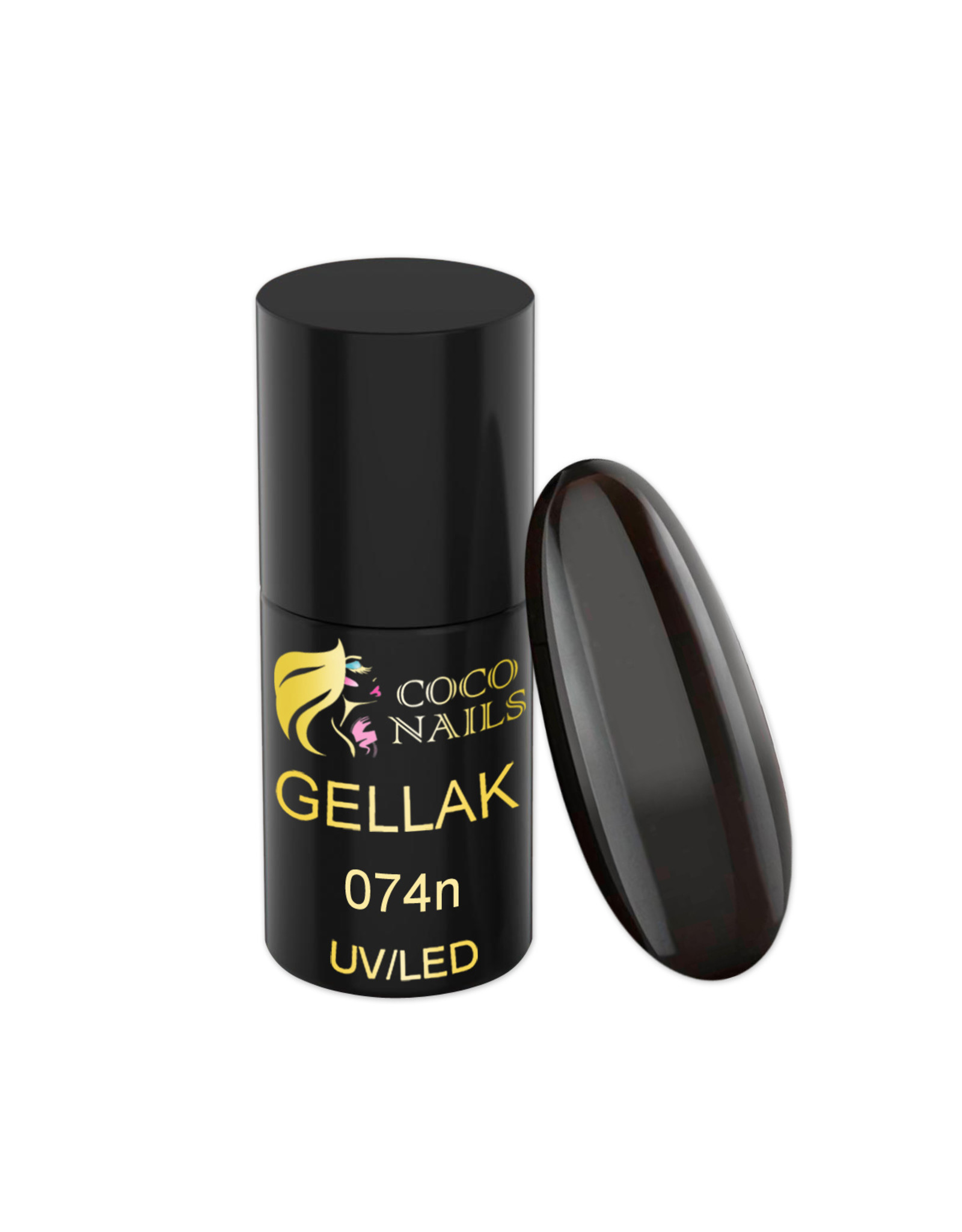 Coconails Gellak Donker bruin 5 ml (Nr. 74)