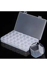 Mega Beauty Shop® Organizer box voor steentjes/ kralen  (28 stuks)