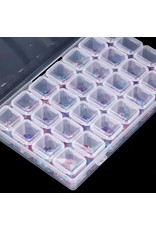 Mega Beauty Shop® Organizer box voor steentjes/ kralen  (28 stuks)