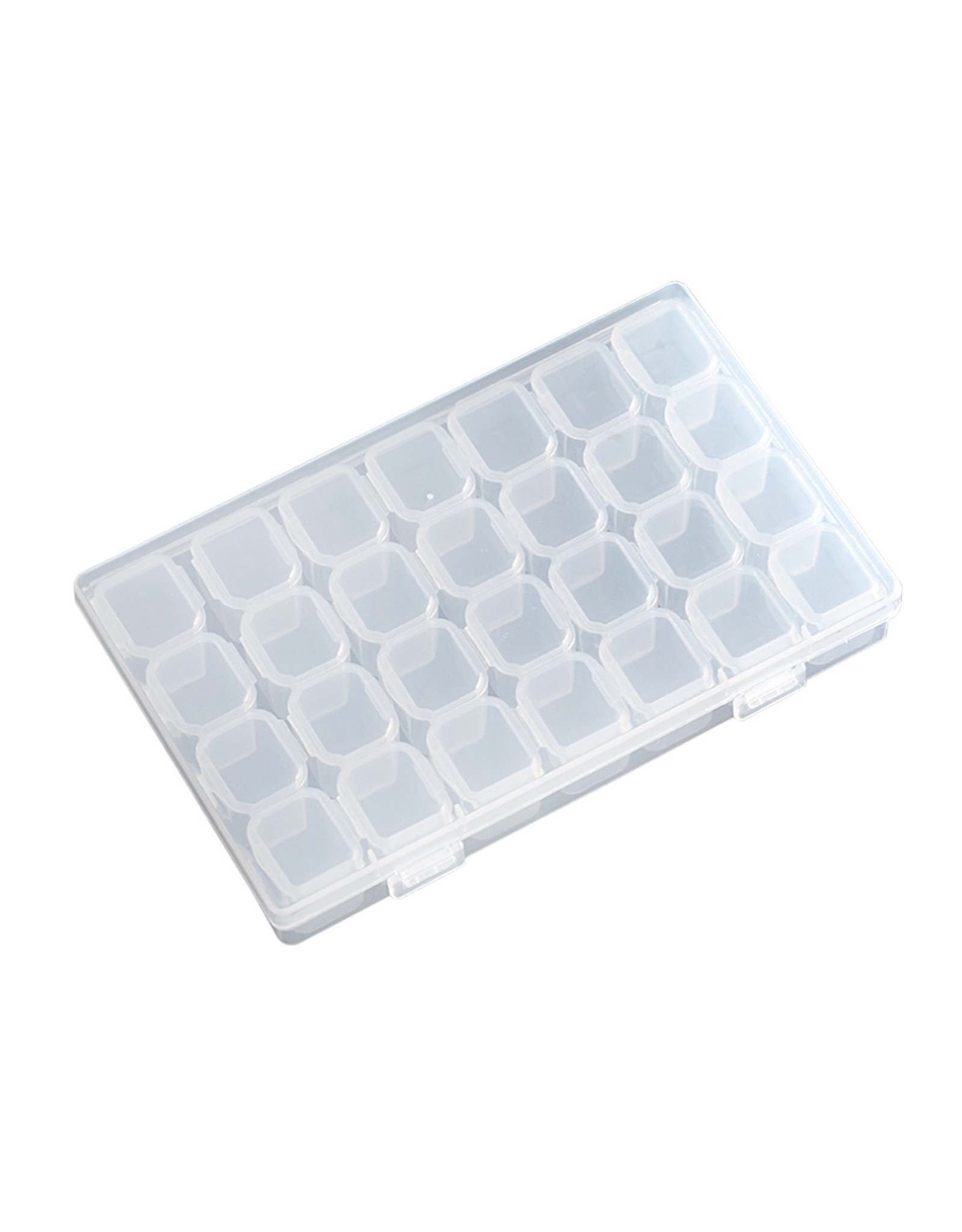 Mega Beauty Shop® Organizer box voor steentjes/ kralen  (28 stuks)