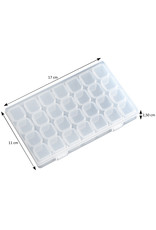 Mega Beauty Shop® Organizer box voor steentjes/ kralen  (28 stuks)