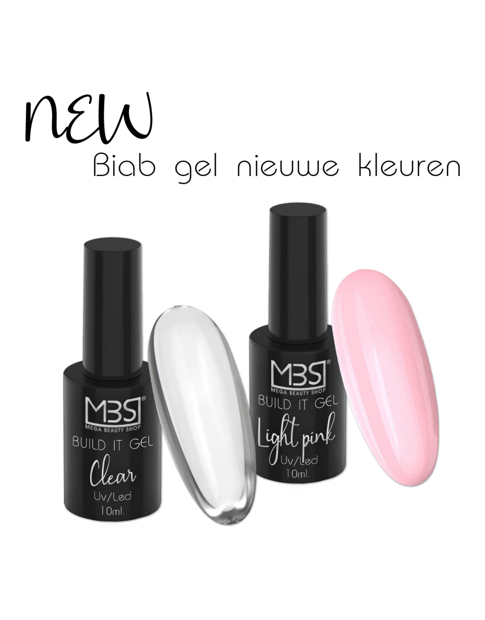 Mega Beauty Shop® Biab gel/Build It gel  10ml. (light pink)