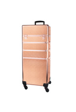 Mega Beauty Shop® Aluminium Trolley Total Roze/Gold  4in1  (01)