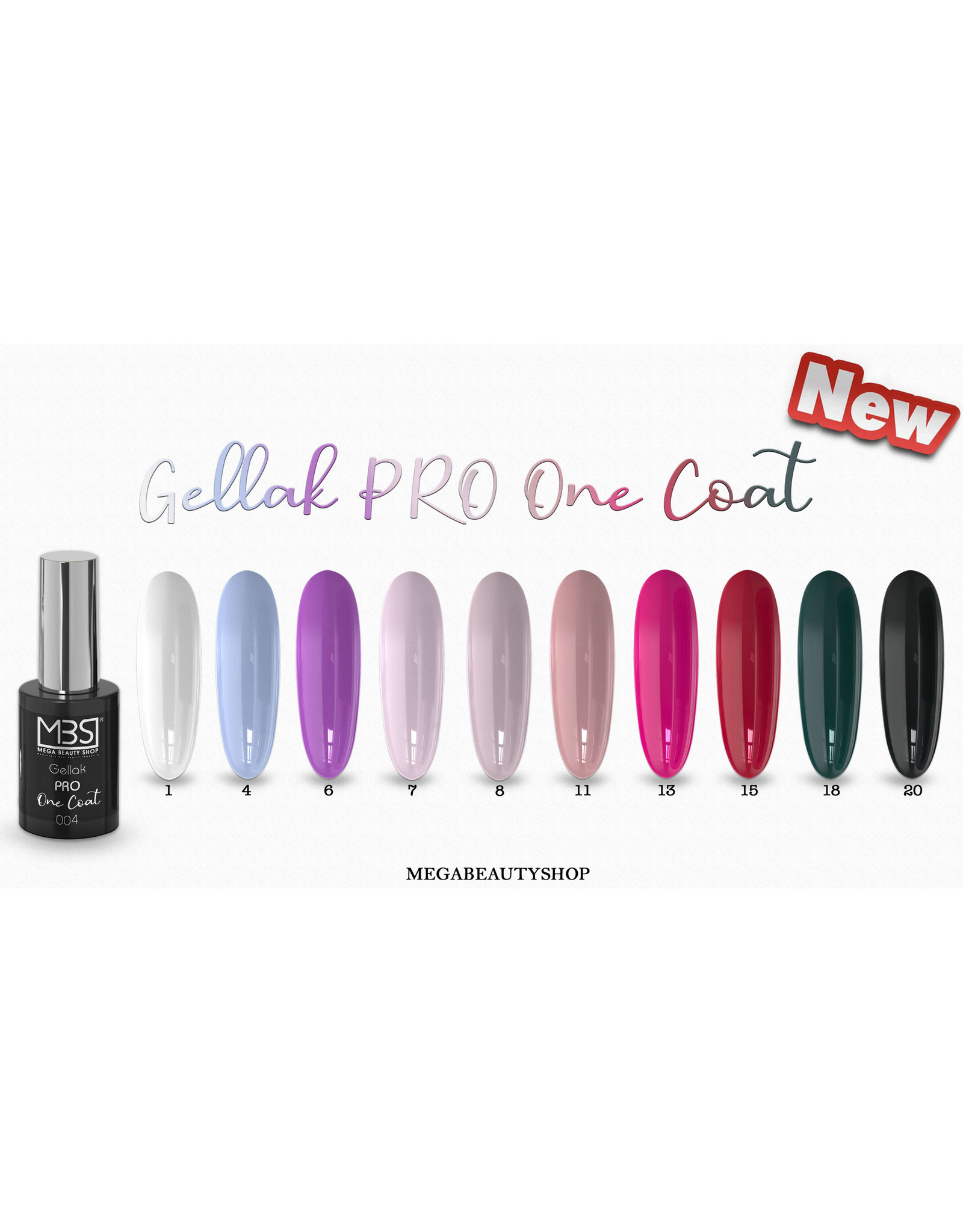 Mega Beauty Shop® ONE COAT gellak  PRO (01)