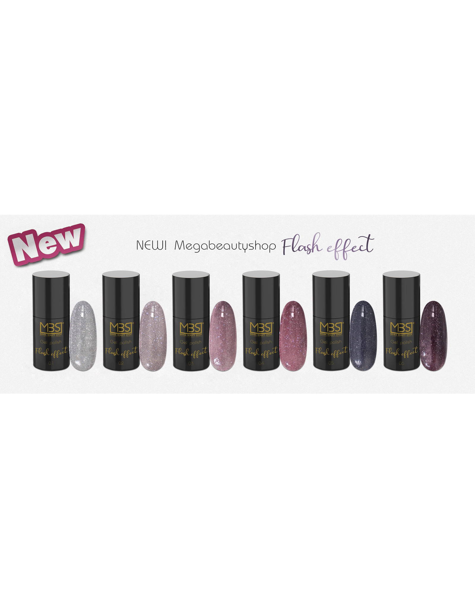 Mega Beauty Shop® Gel polish PRO Flash line (02)