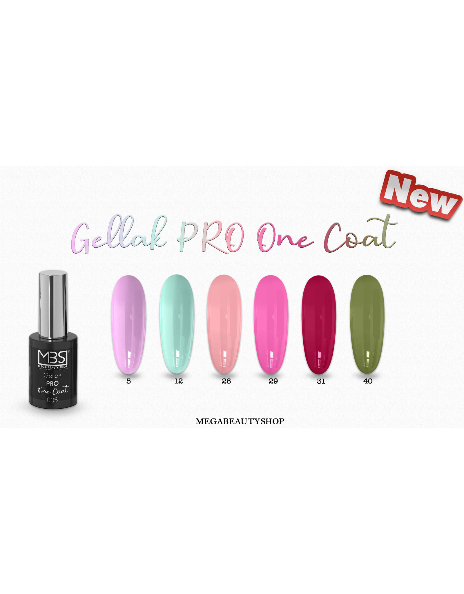 Mega Beauty Shop® ONE COAT gellak  PRO (05)