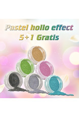 Mega Beauty Shop® Pastel holo set  5+1 Gratis