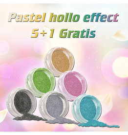 Mega Beauty Shop® Pastel holo set  5+1 Gratis