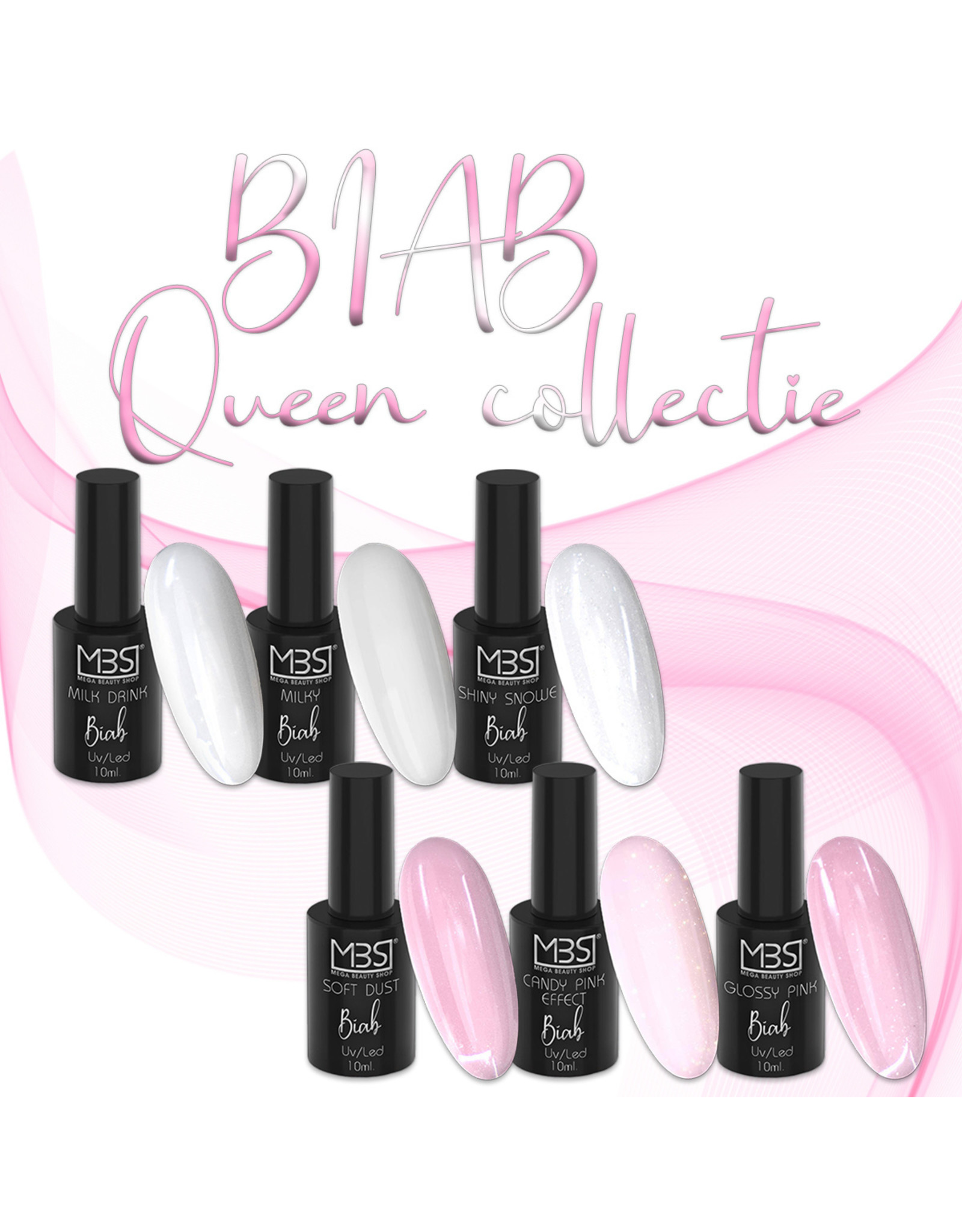 Mega Beauty Shop® Biab gel/Build It gel  10ml. (Shiny Snowe)