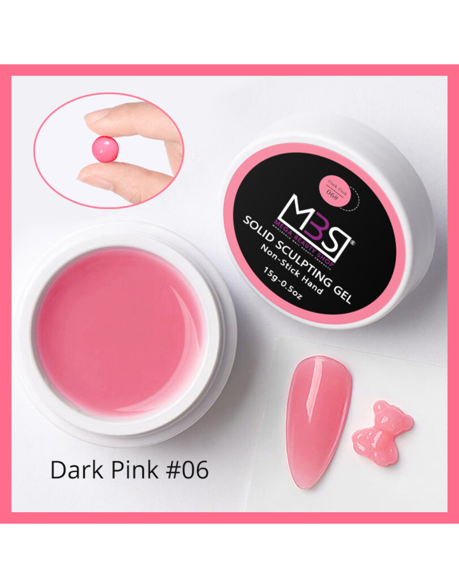 Mega Beauty Shop® Solid sculpting  gel Dark pink 15gram