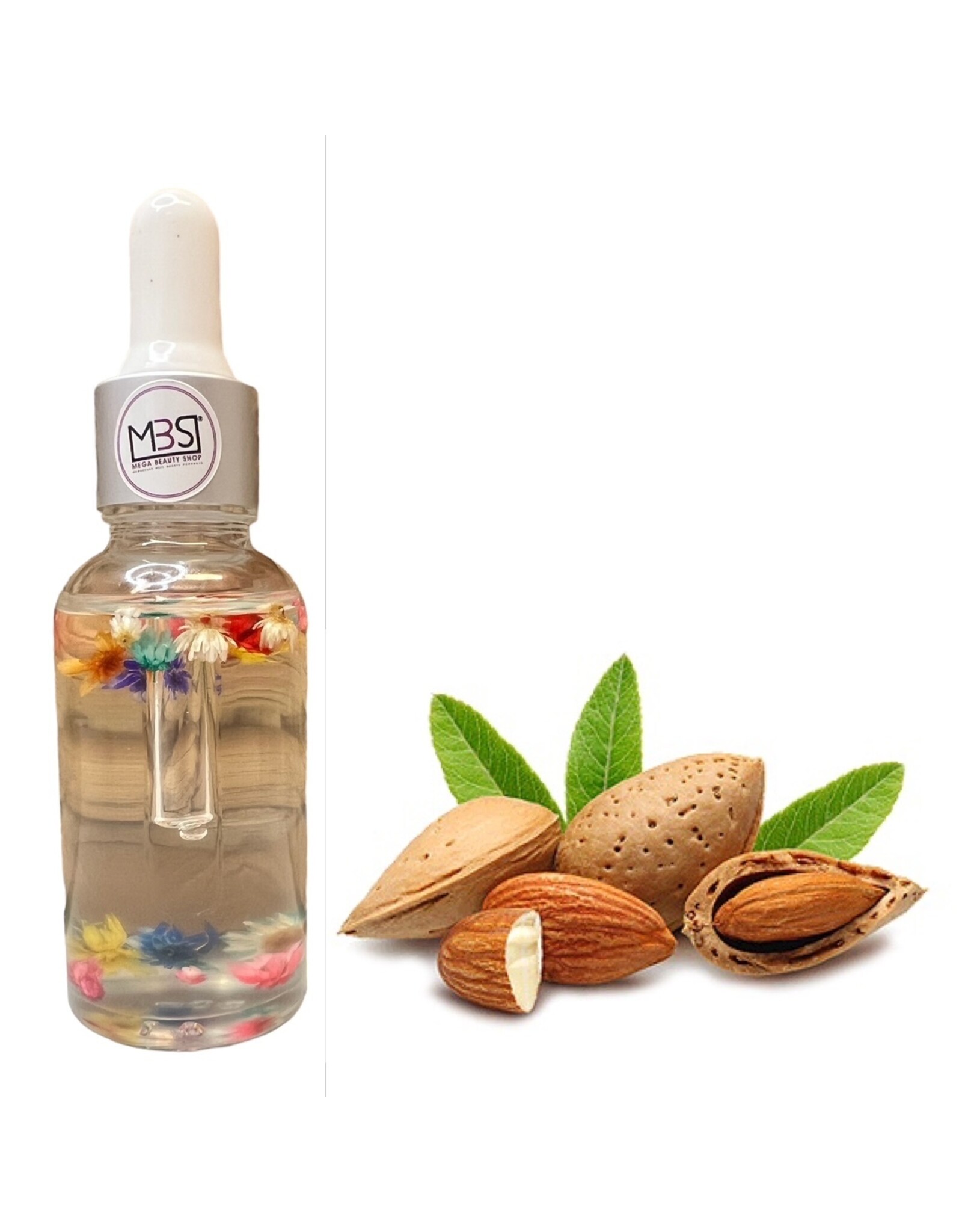 Mega Beauty Shop® Nagelriemolie met pipet  30ml. (amandel)