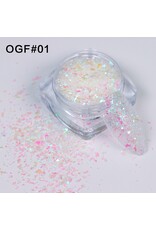 Mega Beauty Shop® White sprakle effect (01)