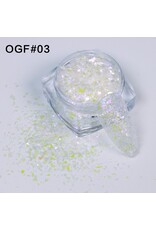 Mega Beauty Shop® White sprakle effect (03)