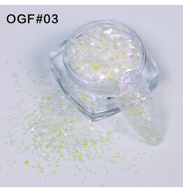 Mega Beauty Shop® White sprakle effect (03)