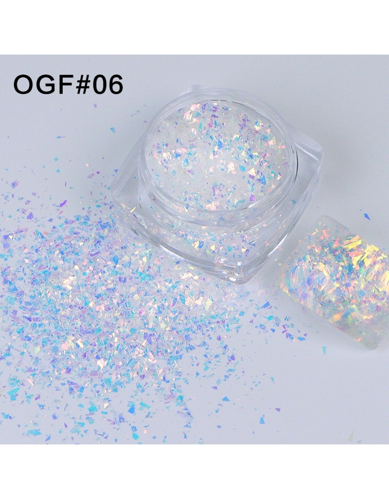 Mega Beauty Shop® White sprakle effect (06)