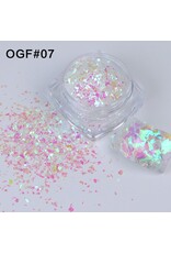 Mega Beauty Shop® White sprakle effect (07)