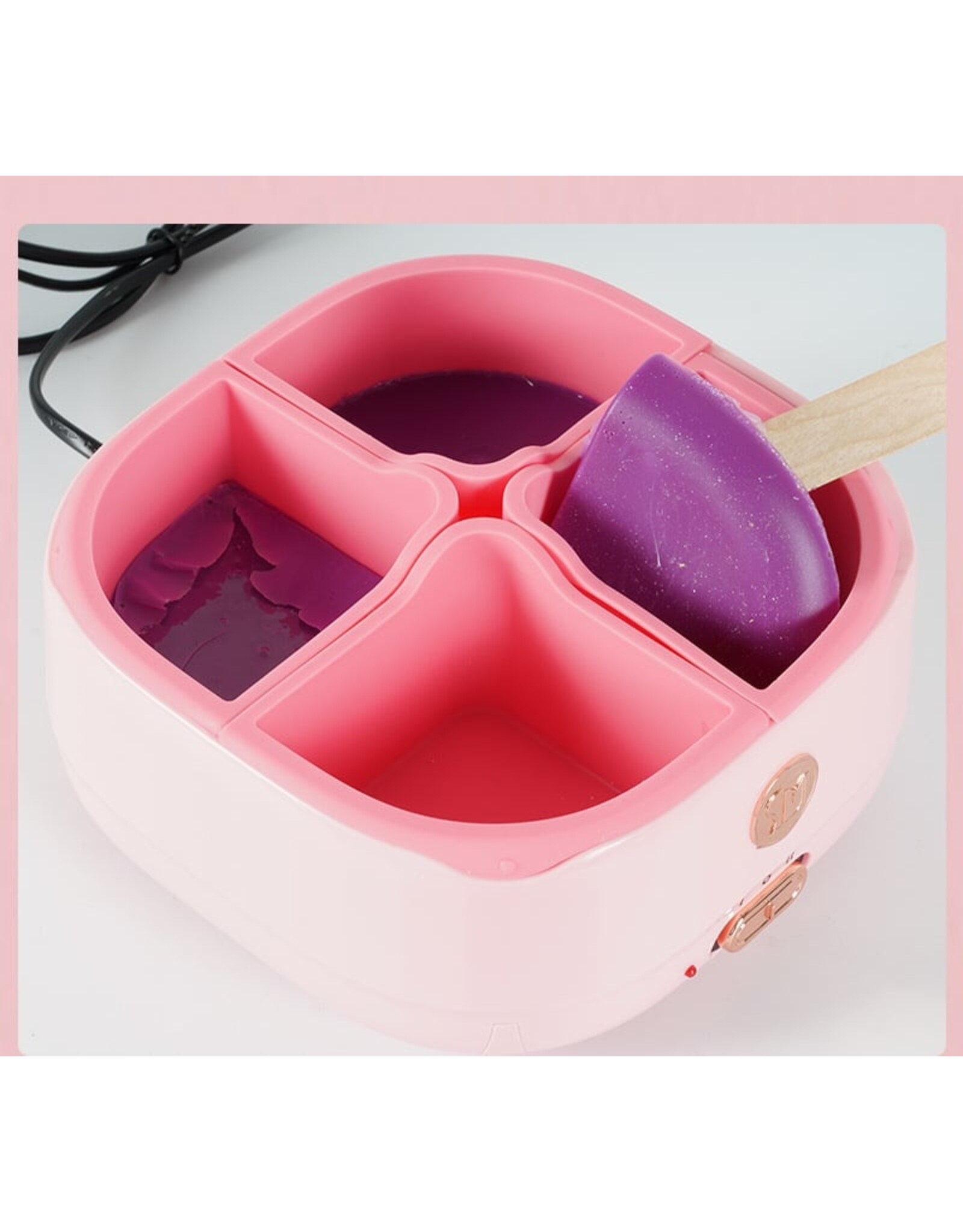 Mega Beauty Shop® Waxapparaat set PRO Licht roze - set PRO