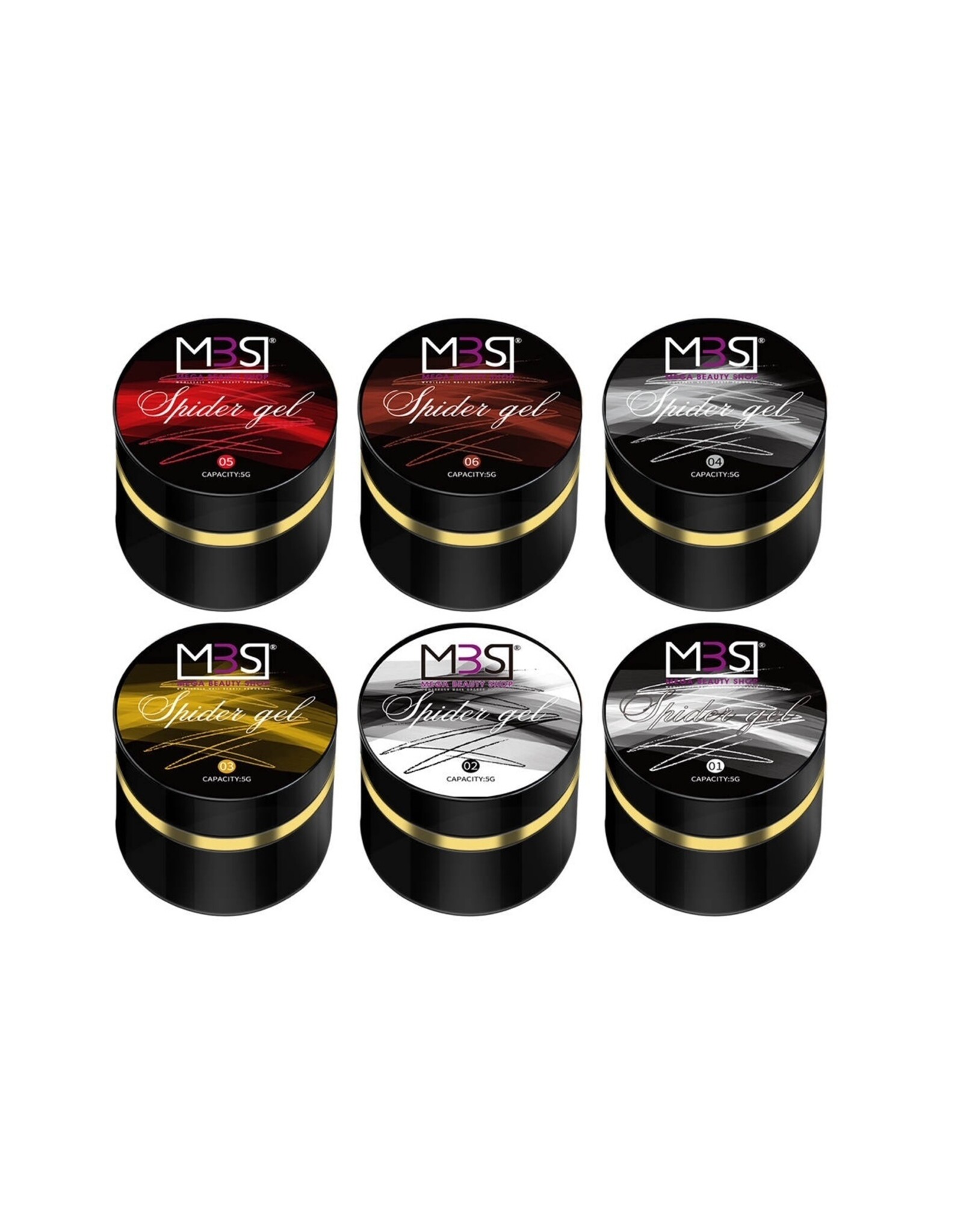 Mega Beauty Shop®  Spider gel 5ml. PRO (zilver) TPO free