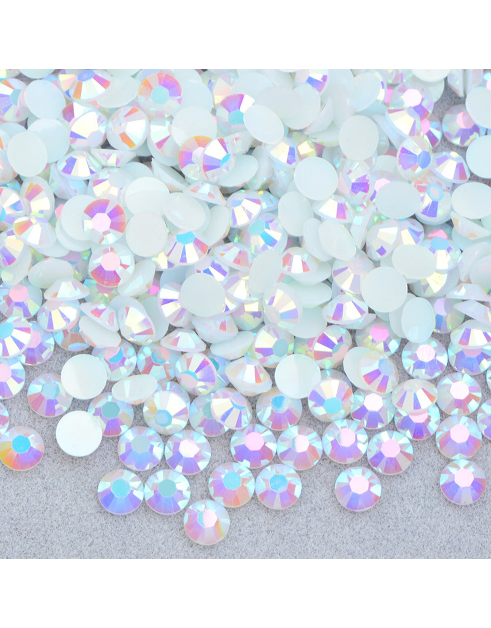 Mega Beauty Shop® Nailart Glas Steentjes 1,5 mm  Jelly white