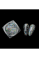 Mega Beauty Shop® Holo flake silver - Holographic  zilver