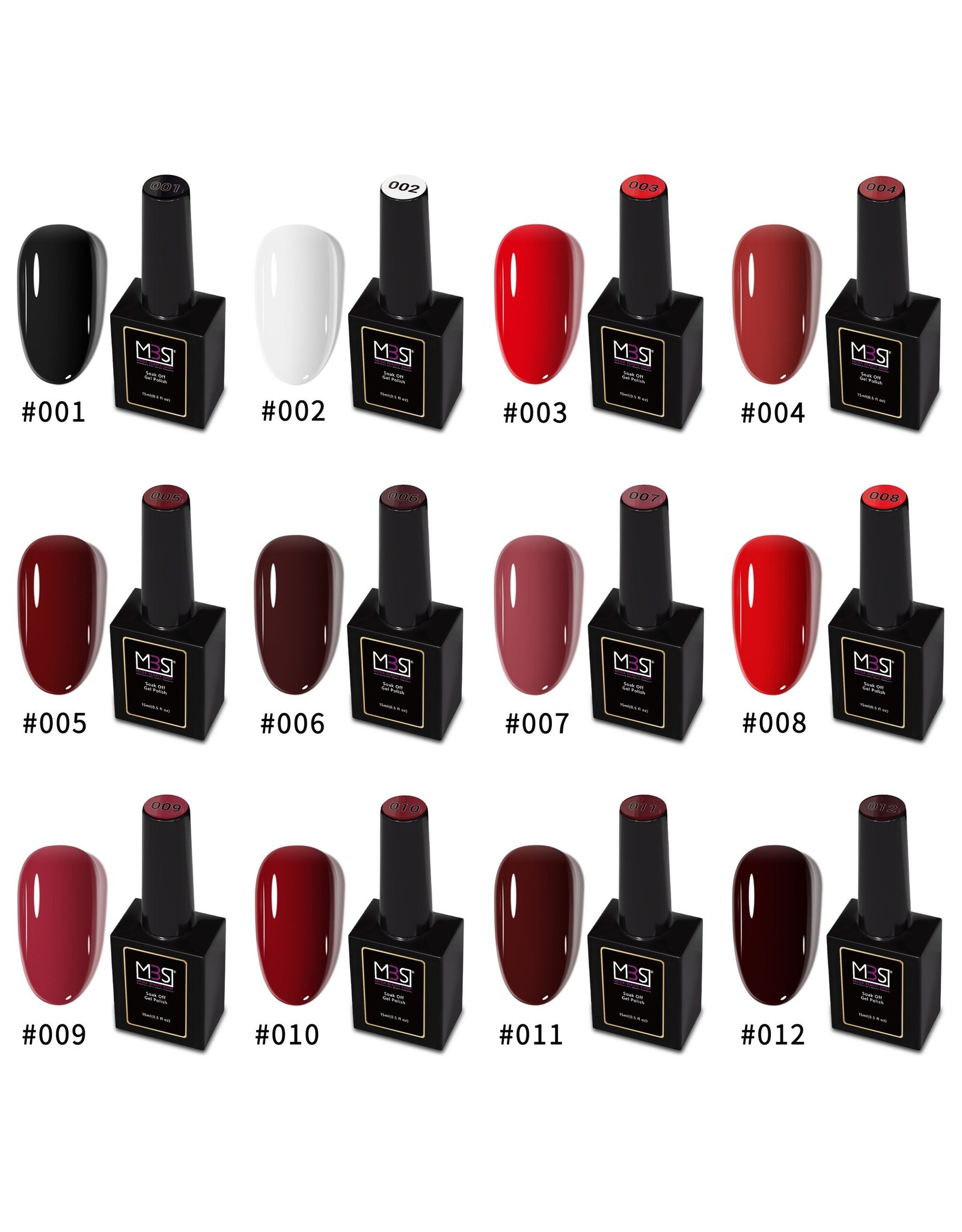 Mega Beauty Shop® Gel polish PRO 15ml.  (007)