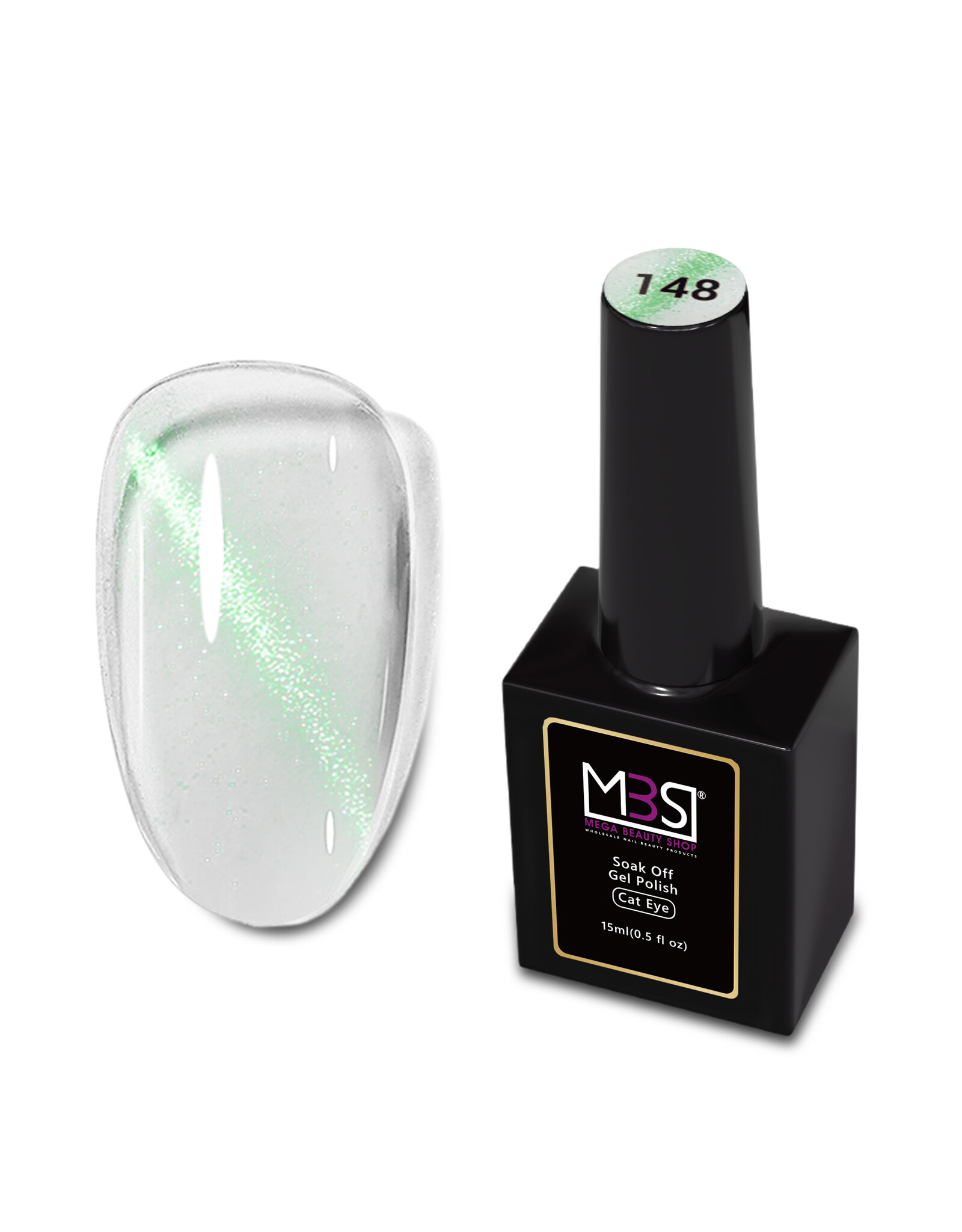 Mega Beauty Shop® Cat Eye gel polish 15ml.  TPO free (148)