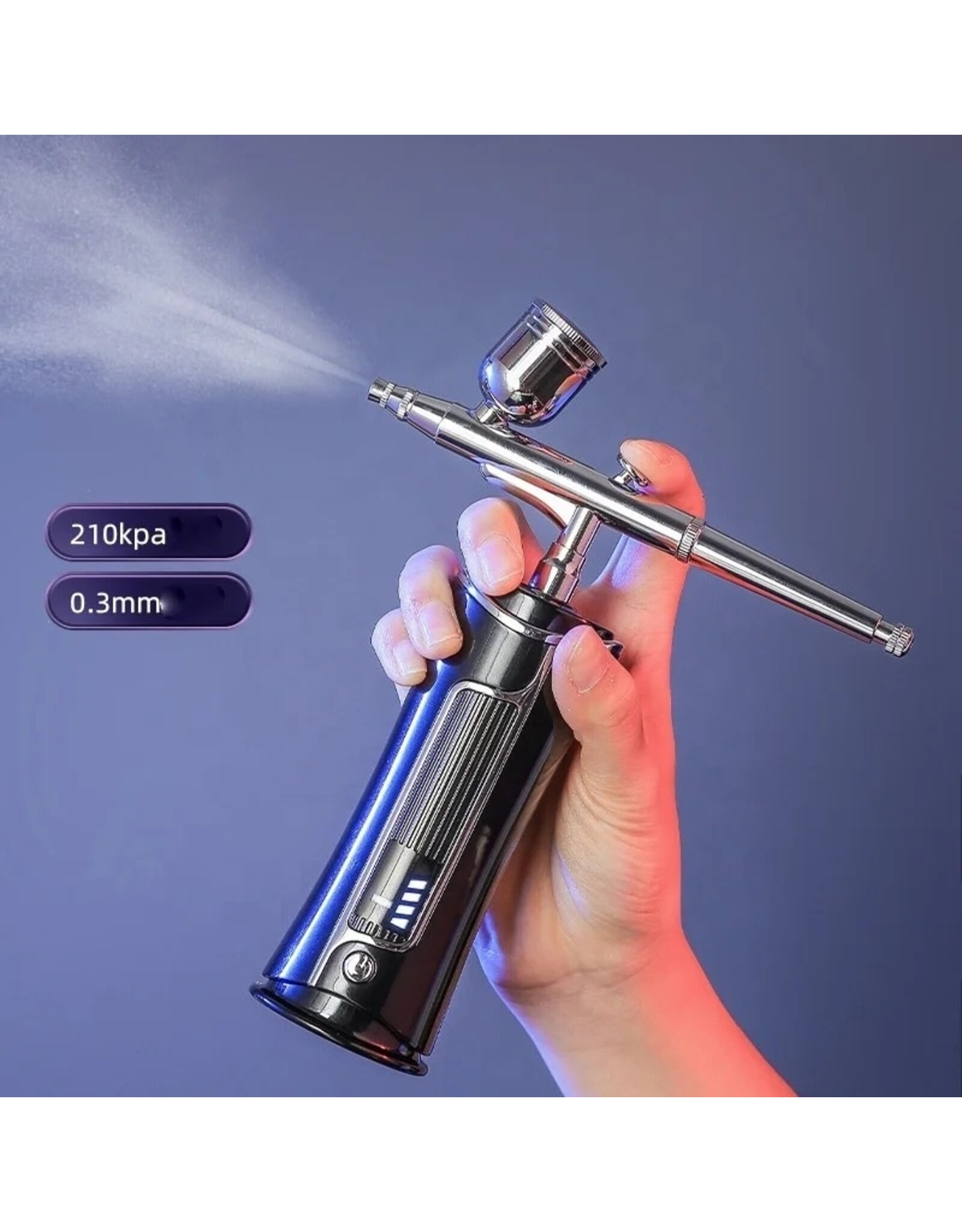 Mega Beauty Shop® Airbrush nail  machine Zwart