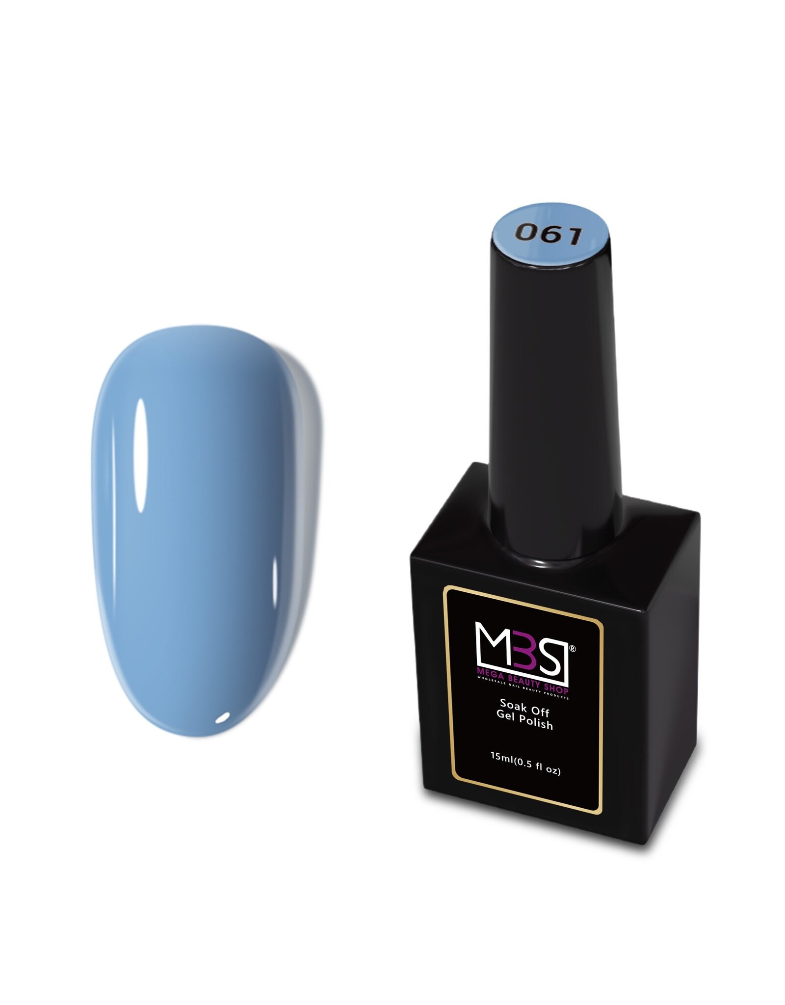 Mega Beauty Shop® Gel polish PRO 15ml.  TPO free (061)