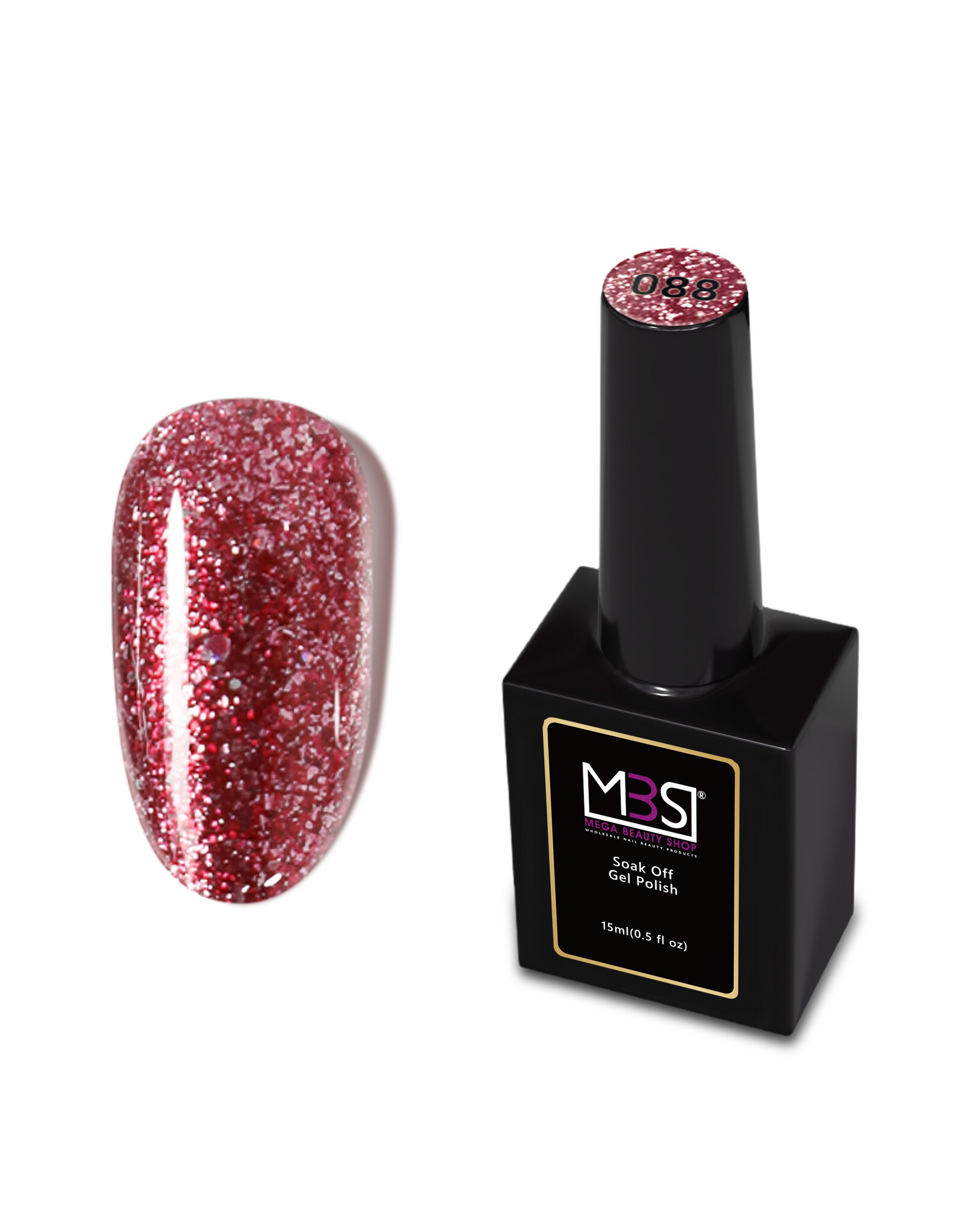 Mega Beauty Shop® Gel polish PRO 15ml.  TPO free (088)