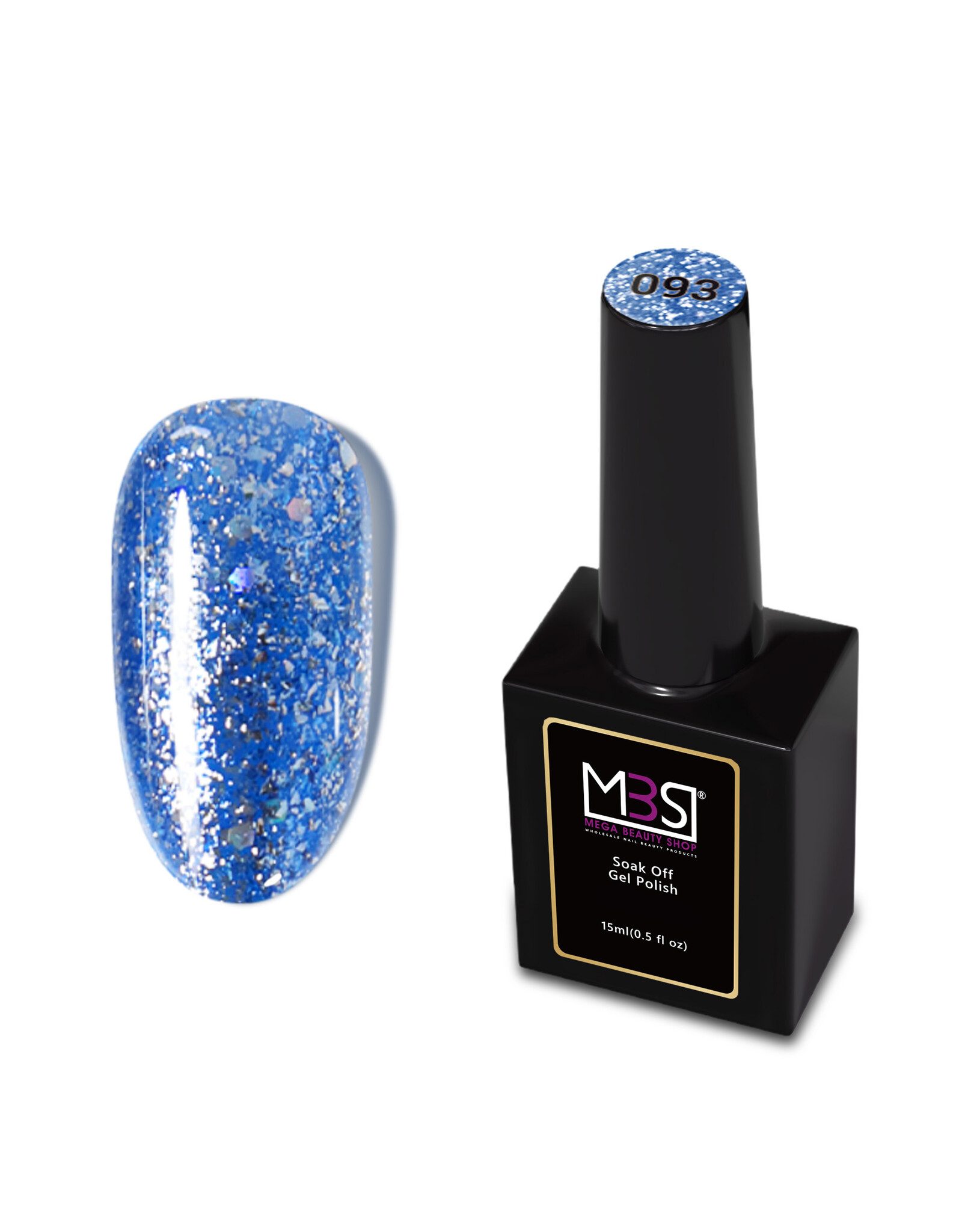 Mega Beauty Shop® Gel polish PRO 15ml. TPO free (093)