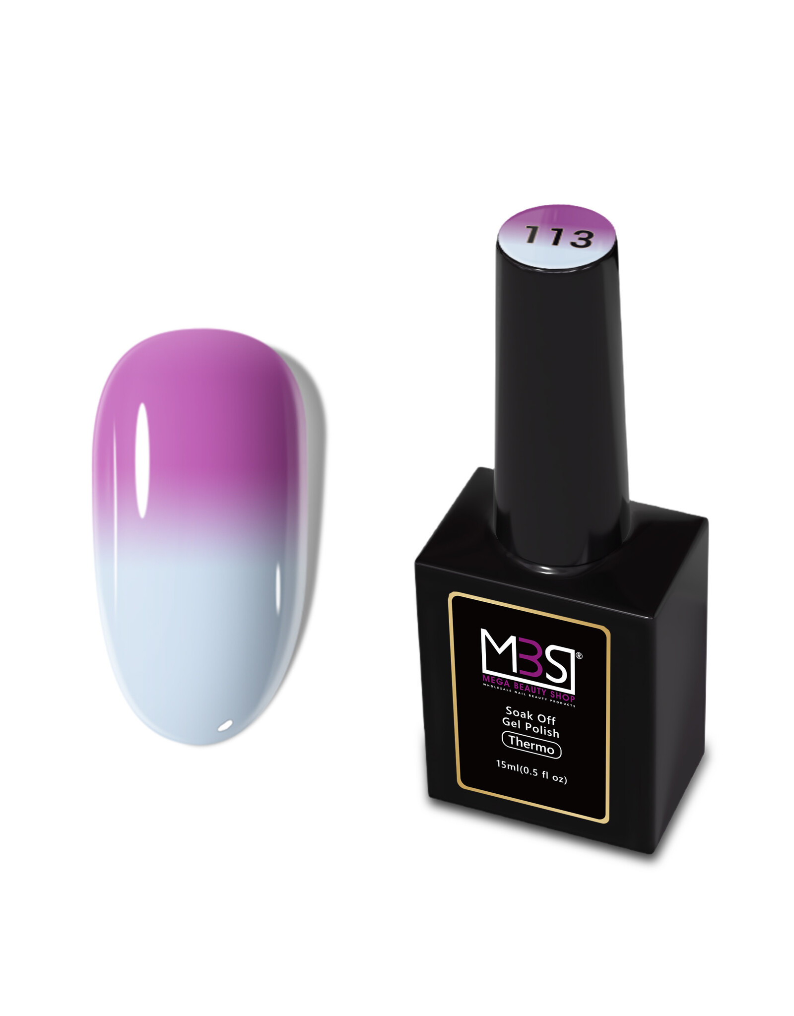 Mega Beauty Shop® Thermo gel polish 15ml.  TPO free (113)