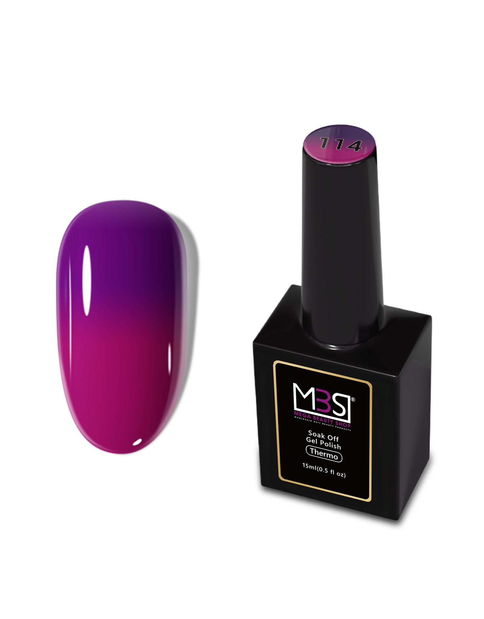 Mega Beauty Shop® Thermo gel polish 15ml. (114)