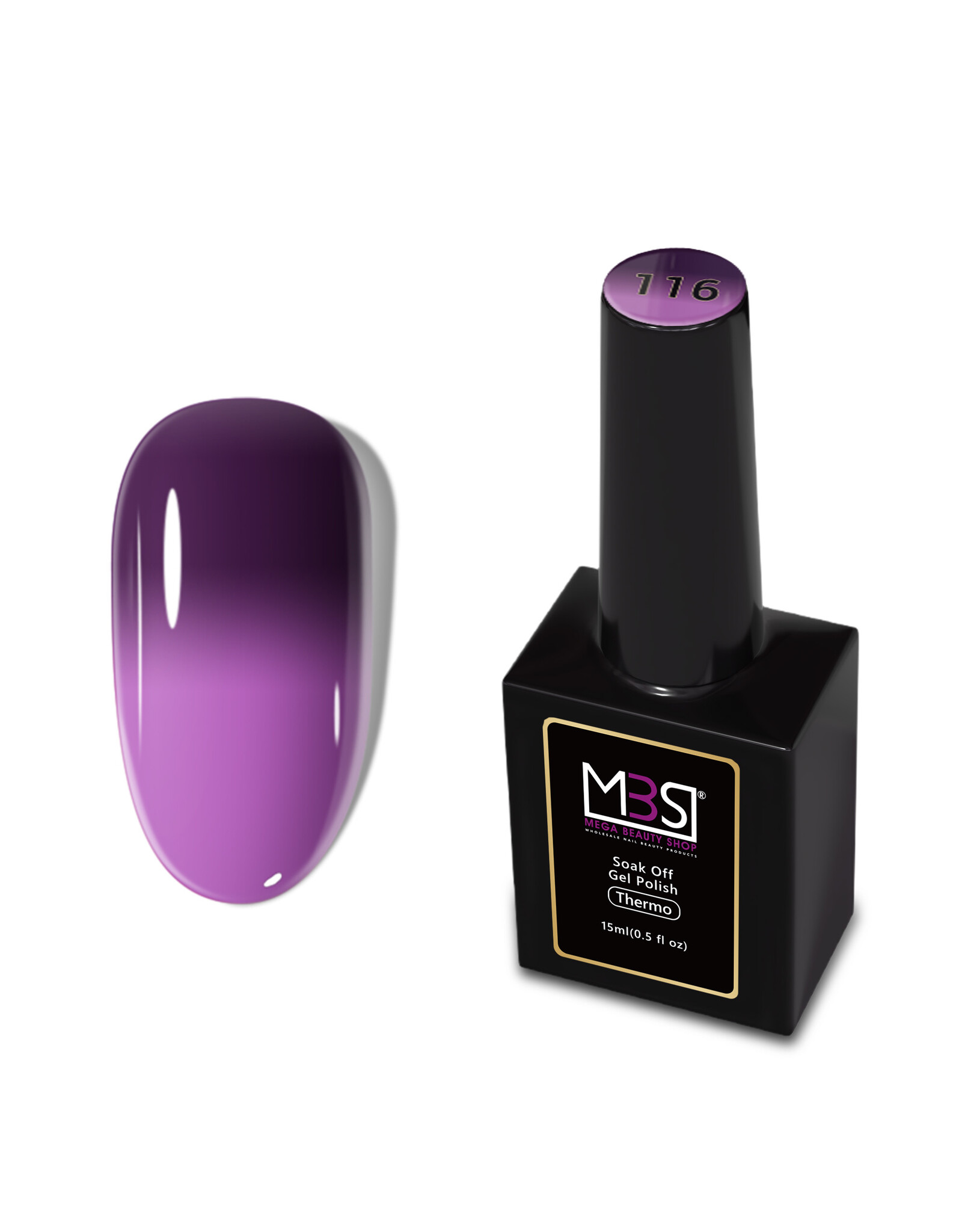 Mega Beauty Shop® Thermo gel polish 15ml. TPO free (116)