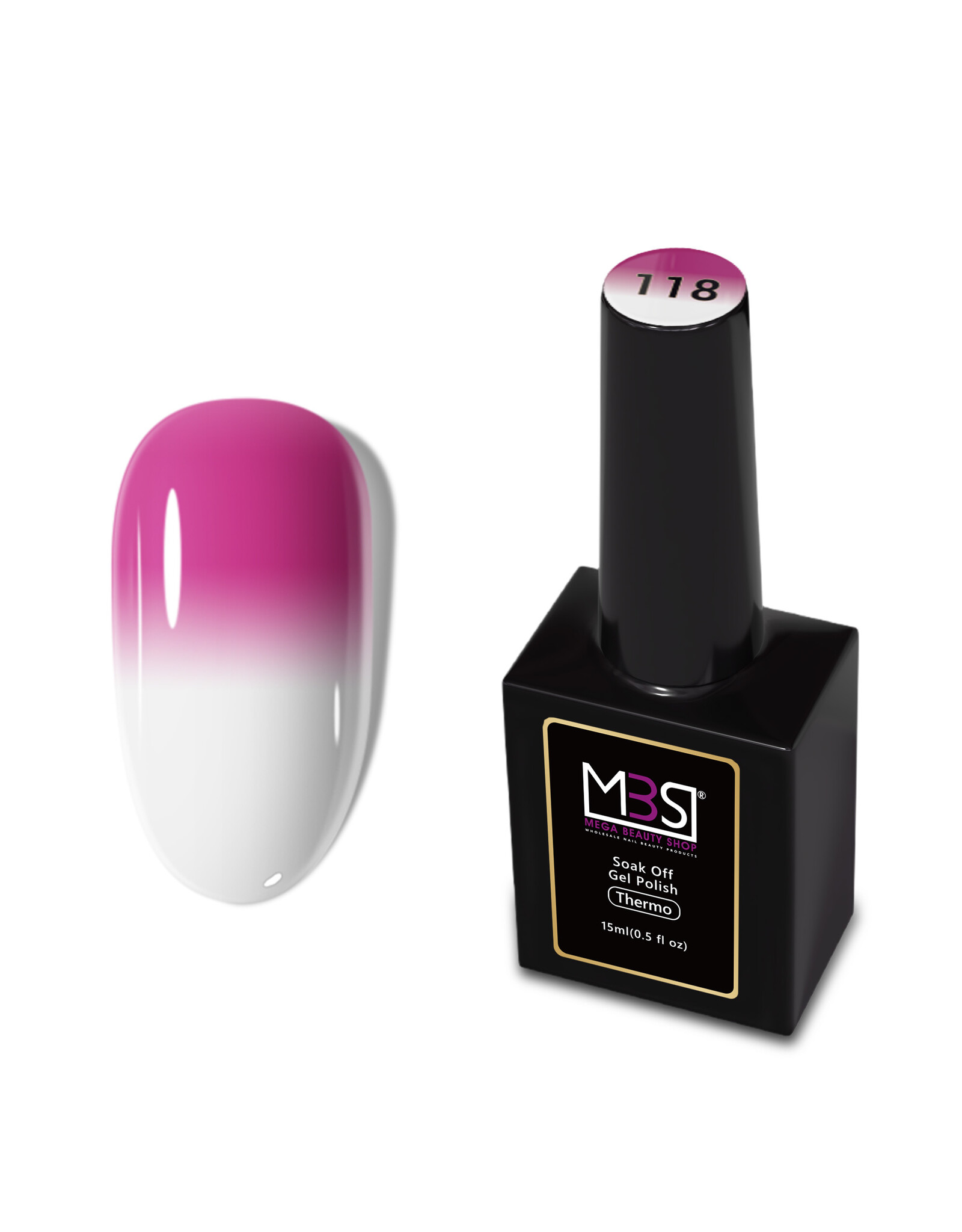 Mega Beauty Shop® Thermo gel polish 15ml.  TPO free (118)