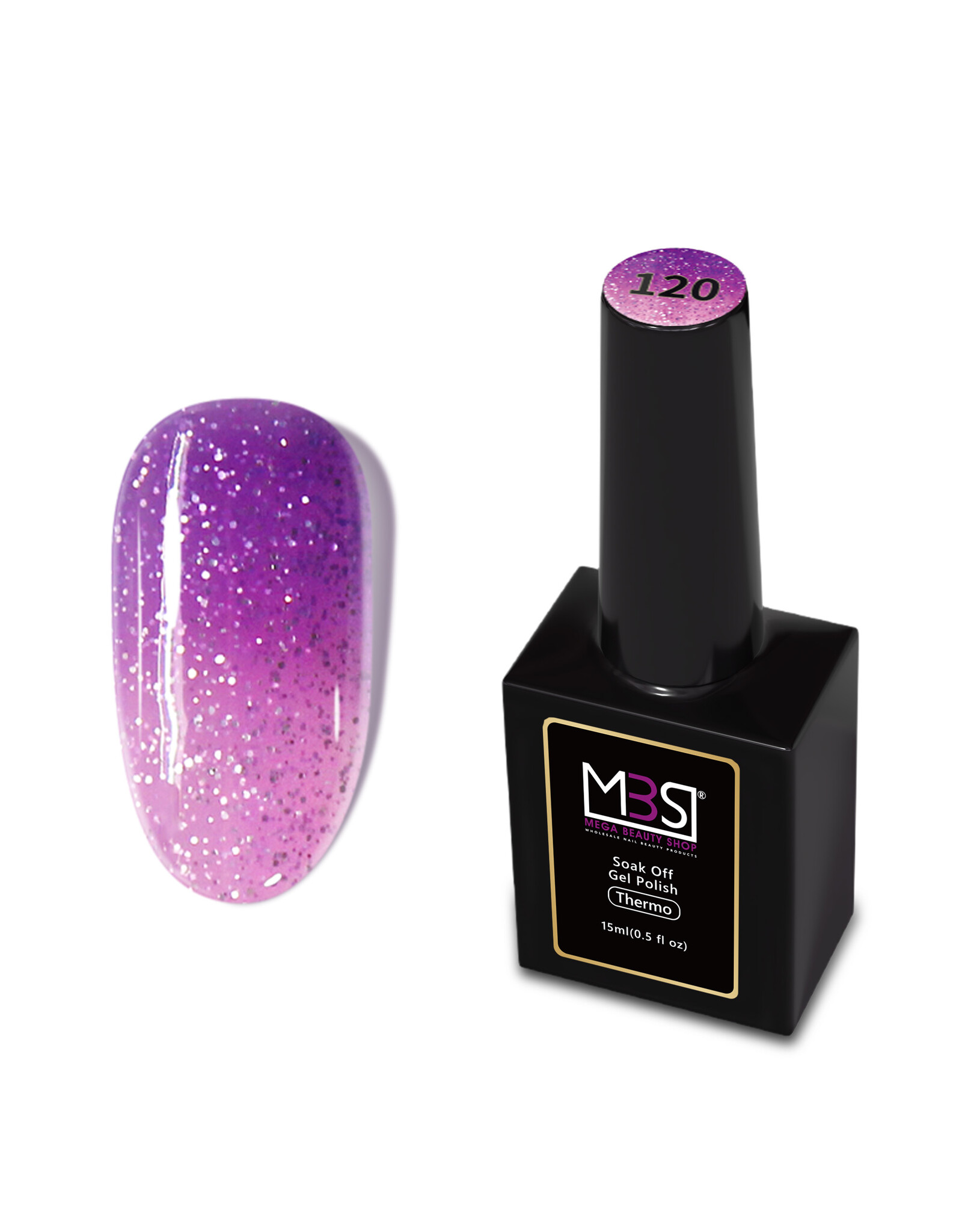 Mega Beauty Shop® Thermo gel polish 15ml.  TPO free (120)