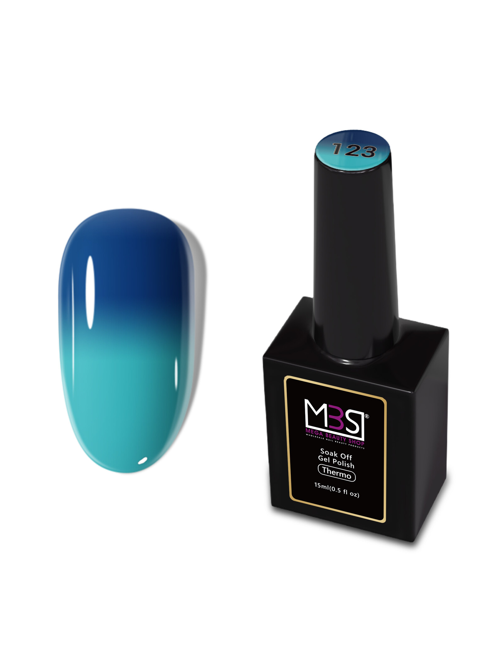 Mega Beauty Shop® Thermo gel polish 15ml.  TPO free (123)