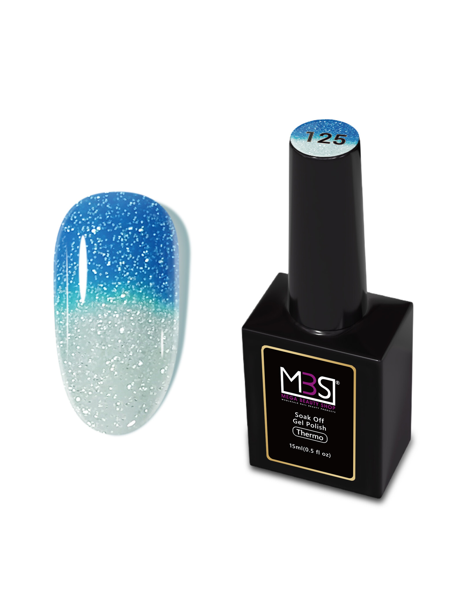 Mega Beauty Shop® Thermo gel polish 15ml.  TPO free (125)