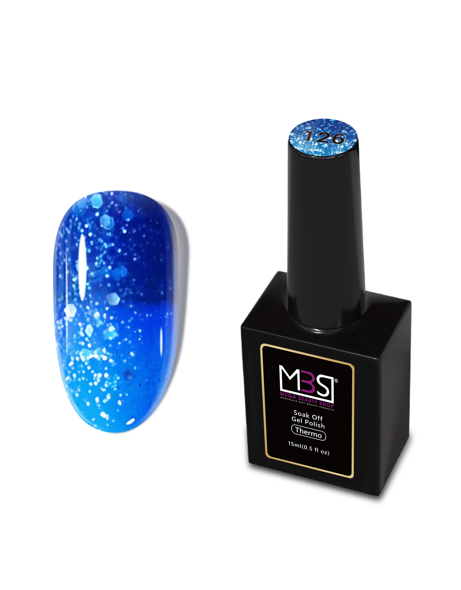 Mega Beauty Shop® Thermo gel polish 15ml. TPO free (126)