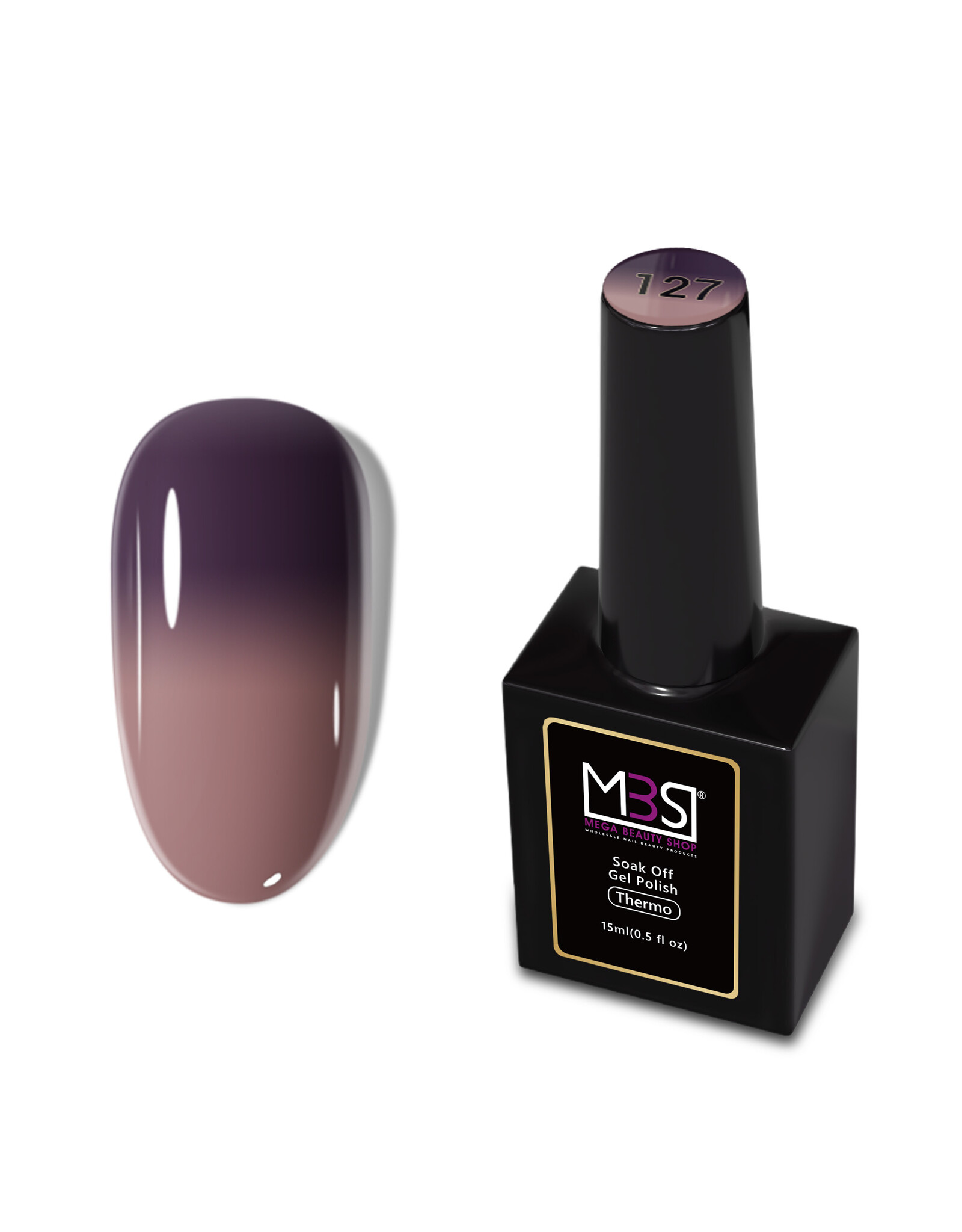 Mega Beauty Shop® Thermo gel polish 15ml.  TPO free (127)