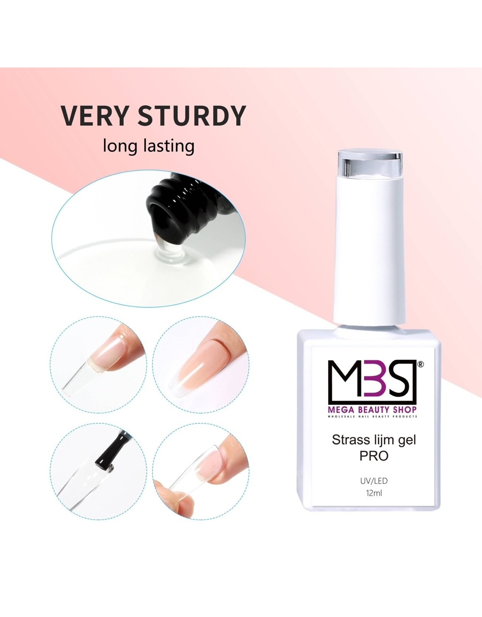 Mega Beauty Shop® Nails Gem Gel 12ml. HEMA & TPO free